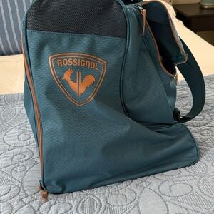 Rossignol Teal and Orange Duffel Bag